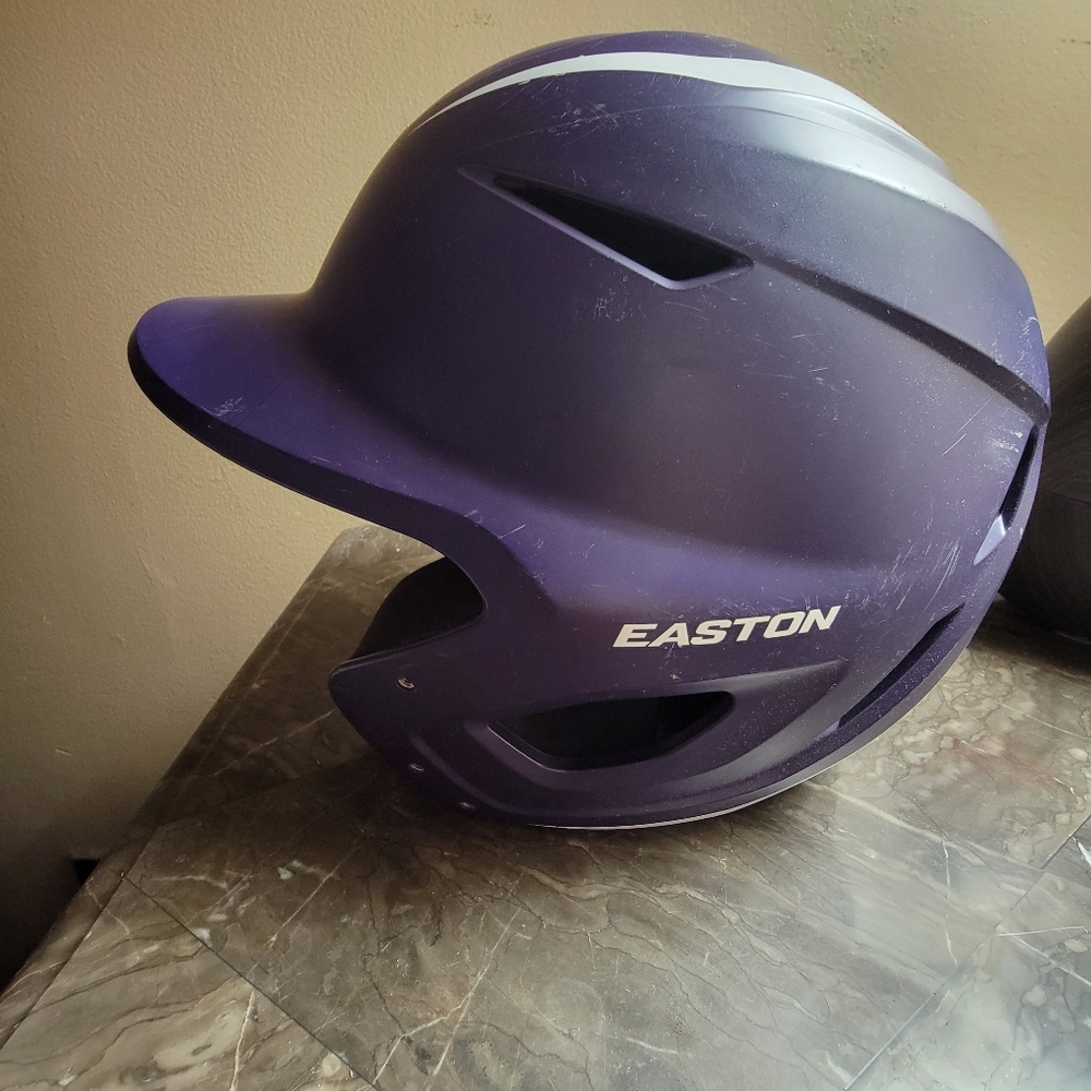 Baseball hat, glove, and bag